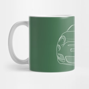 Fiat 500 - front stencil, white Mug